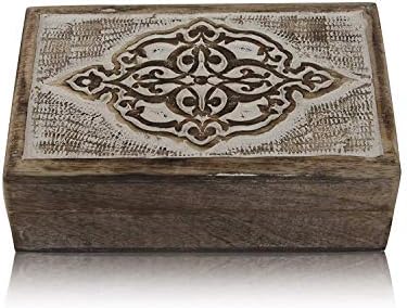 Одлични Идеи За Роденденски Подароци Рачно Изработена Декоративна Дрвена Кутија За Накит Организатор На Накит Кутија За Спомен
