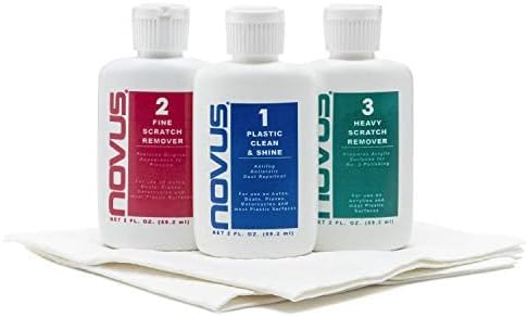 Novus-PK1-2 | Пластична чиста и сјај 1, фино отстранување на гребење 2, отстранувач на тешки гребење 3 и полски другари пакет | 2 шишиња