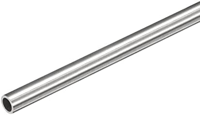 uxcell 304 Капиларна цевка од не'рѓосувачки челик, OD 7,5 mm x 0,4 mm wallид дебели метални цевки со должина од 250мм за машини