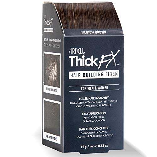 Ардел дебела FX средно кафеава влакна за градење влакна за поцелосна коса веднаш, 0,42 мл