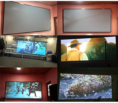 Liruxun 16: 9 Проектор Едноставен екран за завеси 60 72 84 100 120 инчи домашна канцеларија на отворено преносен 3D екран за проекција