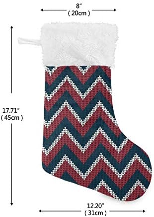 Пимилагу плетење стил САД бои Божиќни чорапи 1 пакет 17,7 , виси чорапи за Божиќна декорација