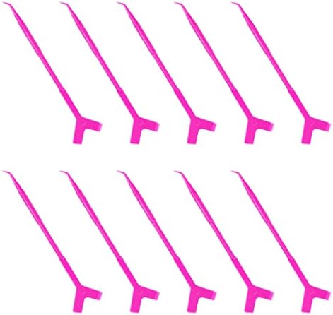 Алатка за лажици со трепки од 10 парчиња, алатка за перминг на трепки за трепки y облик чешел четка за четка за кревање за кревање