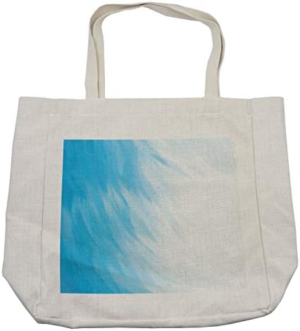 Апстрактна апстрактна торба за купување, апстрактни уметнички дела во акварел Сликање во стилот на бранови Облачно небо современ дизајн, еколошка