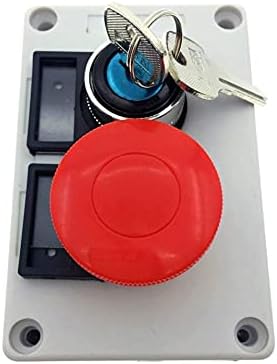 NDJQY PUSH копче за копче, 660V 10A 2 Позиција Вклучено/Исклучено Моментно заклучување на копчето за заклучување на црвената печурка