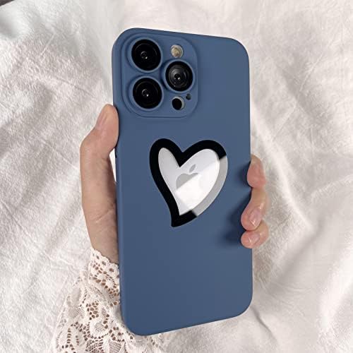 Џефона За Iphone 14 Pro Max Случај Со Заштитник На Објективот На Фотоапаратот, Љубовен Капак За Преглед На Логото За Жени Мажи Тенок Замрзнат