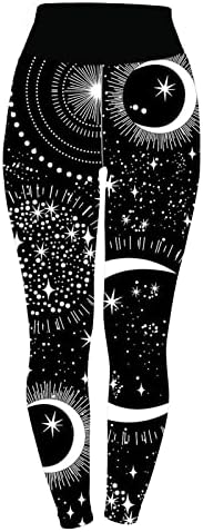 Женски печатени хеланки за јога пантолони со високи половини, панталони за панталони, кои трчаат спортски хулахопки