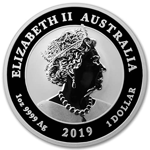 2019 Стр 1 мл Австралиска Сребрена Двојна Змејска Монета Брилијантна Нециркулирана Со Сертификат За Автентичност State 1 Нане Држава