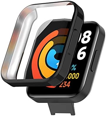 Заштитник на екранот компатибилен со Mi Redmi Watch 2 Lite Case SmartWatch Accessory Tencloud ги покрива гребените отпорни на целосни