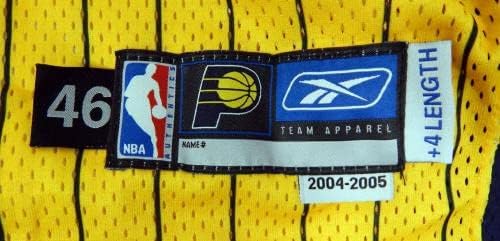 2004-05 Индиана Пејсерс празна игра издадена злато Jerseyерси 46 DP31860 - користена игра во НБА