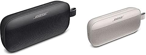 Bose SoundLink Flex Bluetooth преносен звучник, бел и звучен линк Flex Bluetooth преносен звучник, безжичен водоотпорен звучник за патувања на