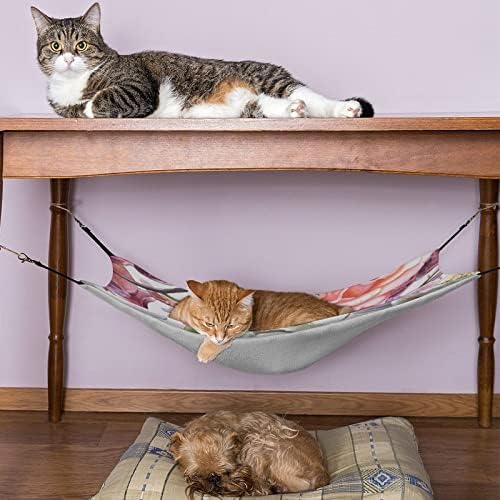 Акварел роза и орхидеја лилјана миленичиња хамак удобно прилагодлив кревет за виси за мали животни кучиња мачки хрчак хрчак