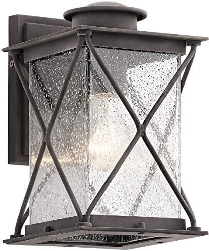 Кихлер Аргиле 10,25 1 Светло на отворено wallид светло со чисто семено стакло во измешана цинк