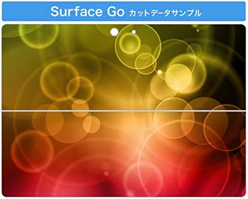 Декларална покривка на igsticker за Microsoft Surface Go/Go 2 Ultra Thin Protective Tode Skins Skins 000452 Bubble Rainbow