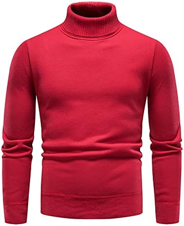 Џемпер на Xiaxogool за мажи, машки тенок фит џемпер од желка 2022 обичен памук искривен плетен пулвер дното на дното на дното