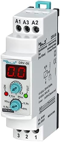 DRV-08 дигитална мултифункционална реле за време на одложување （0,1 секунда. - 100 часа.