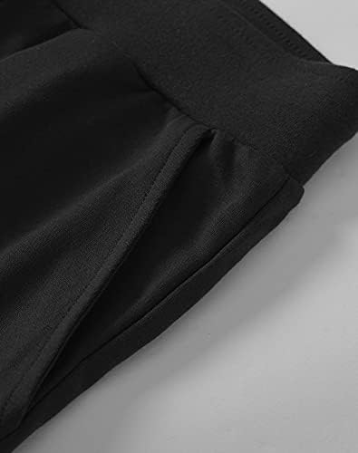 Weенски женски плус големина памук каприс со џебови