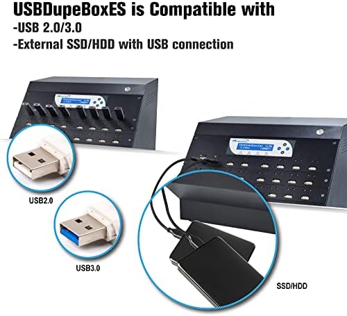 Vinpower Дигитални Usbdupeboxs Самостојни 1 до 31 ПОВЕЌЕ USB Флеш Пенкало Диск И Надворешен USB Хард Диск HDD/SSD Копир Дупликатор