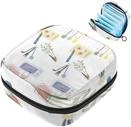 Oryuekan санитарна торба за складирање на салфетка, менструална чаша торбичка преносна санитарна салфетка влошки за чување торбички женски