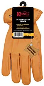 Работна ракавица од Kinco, кожа од жито биволи, голема