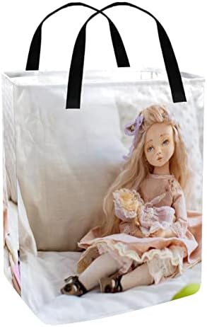 Девојка Кукла На Безбедно Печатење Склопувачки Пречки за Перење АЛИШТА, 60 ЛИТРИ Водоотпорни Корпи За Перење Алишта Облека Играчки