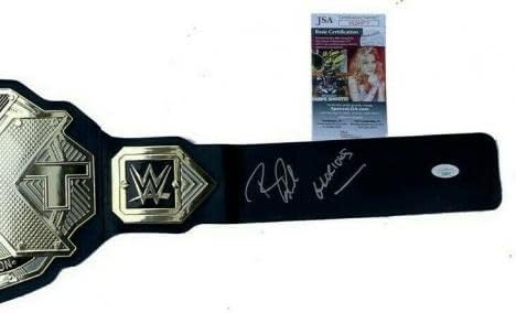 Славно Роберт Руд потпиша WWE NXT Championship Toy Belt JSA COA - Автограмирано борење разни предмети