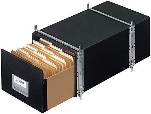 Банкарс кутија 00511 фиока за складирање StaxonSteel, буква, челична рамка, црна боја