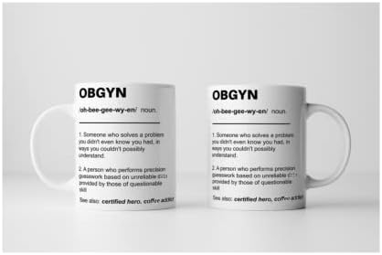 Кригла за кафе Obgyn, смешни подароци за најдобар акушер гинеколог, подарок за мажи за жени за благодарност на колеџ, дипломирање