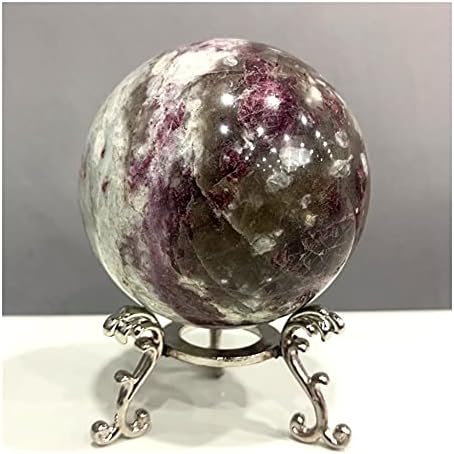 Камени занаети со камена природна црвена слива Турмалин кристална топка Реики заздравувајќи декоративен подарок