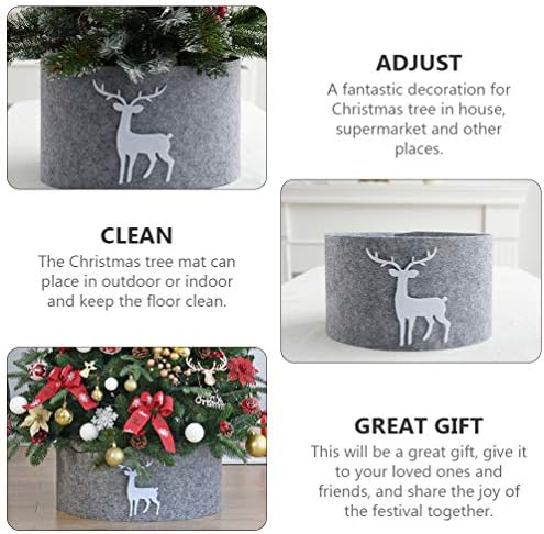Toyandona Tree Stand Chiln The Chiln The Chilnge Skirt Skirt Felteer indeseer Xmas Tree Ring Base Base Cover Mat Farmhouse Tree Foot For For For