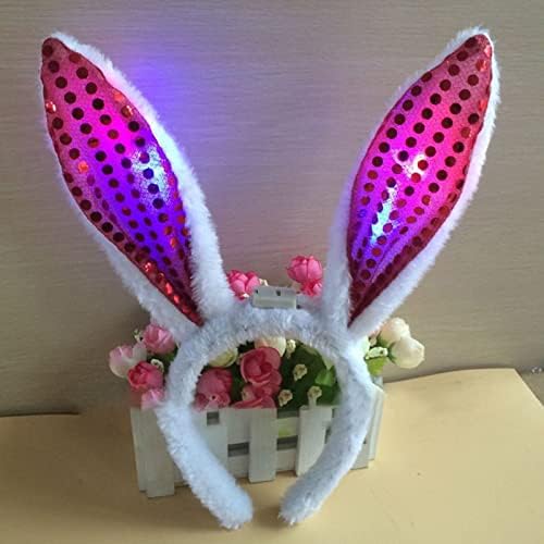 Велигденски ден зајаци уши глави за глава женски деца плишани зајаче уши коса бенд смешен симпатичен додаток за коса за глава за празник