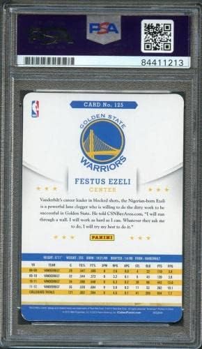 2012-13 НБА -обрачи 125 Фесттус Езели потпиша РЦ дебитант картичка Авто ПСА Плаблед Вори - Кошарка за автограми со плоча во кошарка