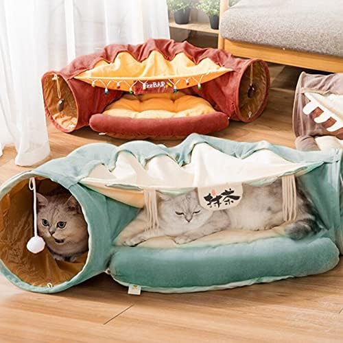 Мачки кревет мачки тунел зимски универзален тизер со мачки, преклопен мачки кревет мачка за неблагодарна работа