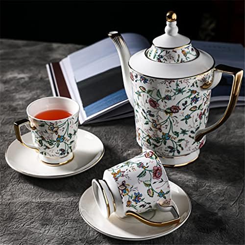 Zlxdp цвет ратан керамички чајник кафе чаша кафе сад сет чаша чаша кујна прибор