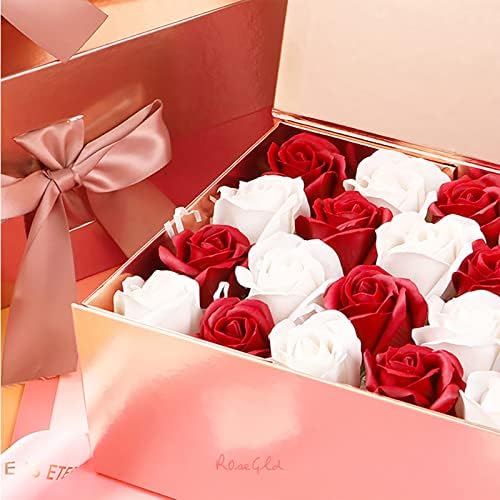 Подарок за подароци Rosegld 9x6.5x3,8 инчи, кутија за подароци со капак, кутија за предлози за деверуша, кутија за подароци од розово злато