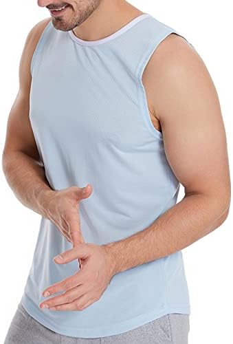 Машки резервоар 4ZHUZI, врвови за летни ракави без ракави за вежбање маички за фитнес елек атлетски под-маици за мускули маички кошула