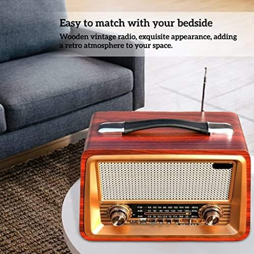 Dloett Retro Portable Radio -Compatiable Hifi Sounder Stereo AM/FM приемник
