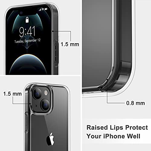 телокси Дизајниран За Iphone 13 Мини Случај, Надграден Анти-Пожолтување, Заштита Од Пад На Воено Одделение Отпорен На Удари Мек