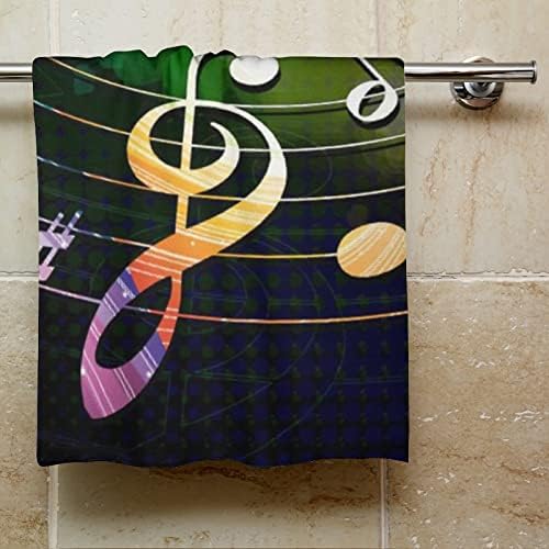 Шарени музички белешки Печатени крпи за лице Премиум крпи за миење садови за хотелска бања и бања