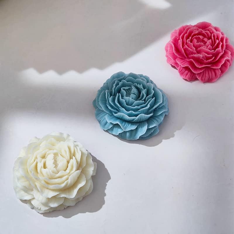 3Д цветна форма на свеќа силиконски мувла од цветна мувла/мувла за ароматични свеќи/правење подароци, мувла за декорација на десктоп