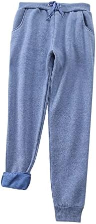 Топло руно Поставени панталони за жени меки удобни зимски потни панталони Стилски буги џогер за ладно време