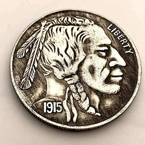 1915 Скитник Човек Со Голем Нос Антички Бронзен Стар Сребрен Медал Кописувенир Новина Монета Монета Подарок