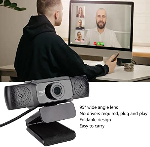 УСБ -компјутерска камера, статида за статив 95 степени широк агол 1080p веб -камера