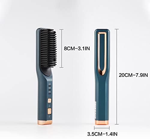 Xunion 2 во 1 директно виткање чешел со двојна намена, внатрешна тока виткање на косата, зацрвнувач VG5