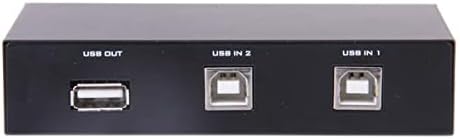 LEEFASY USB Прекинувач Селектор 2 Компјутери Споделување Уреди USB 2.0 Периферни Прекинувач за, Тастатура, Печатач,