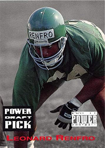 1993 Pro Set Power Draft Picks 21 Leonard Renfro NM во близина на нане орли