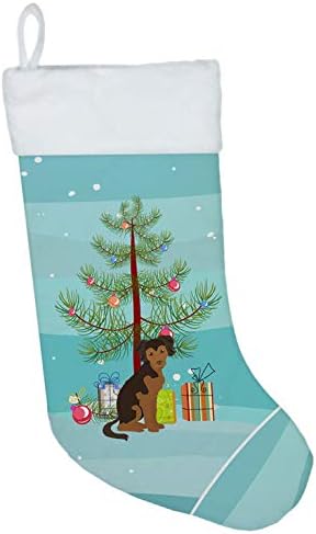 Богатства на Каролина CK3506CS Персиски Чивахуа Божиќ Божиќно порибување, камин виси чорапи Божиќна сезона забава Декори за семејни празници,