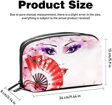 Водоотпорна Торбичка За Шминка Розова Јапонија Сакура Апстрактно Сликарство Жена Обожавател На Лице 0 Организатор На Торба За Шминка