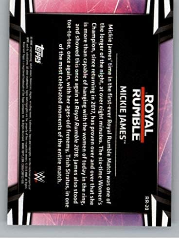 2018 Topps WWE Women Division 2018 Royale Rumble RR-20 Mickie James Wrestling Trading Card