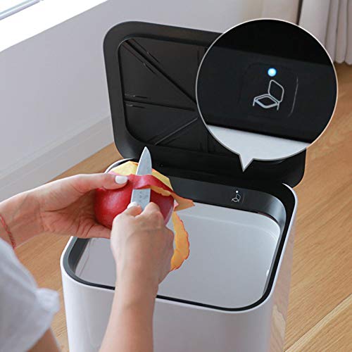 Кошница за отпадоци од дипаса креативно автоматско автоматско ѓубре може едноставна индукција за отпадоци со капакот 16L домаќинство кујна дневна